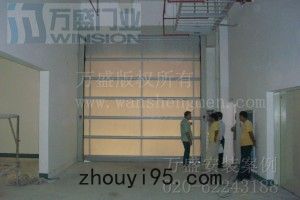 塑膠製品行業快速卷門安裝案例