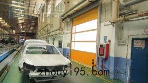 成都豐田汽車有限公司快速卷門安裝案例