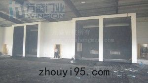 機電工程行業快速卷門安裝案例